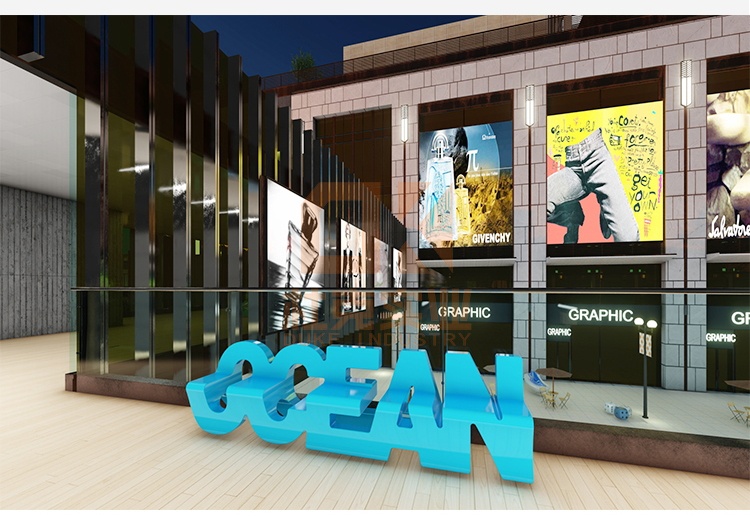 玻璃鋼海洋字母坐凳