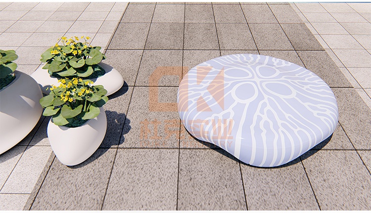 玻璃鋼水母坐凳