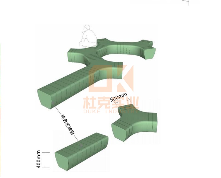 玻璃鋼戶外景觀坐凳