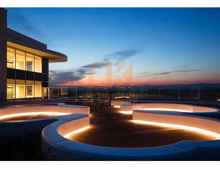 戶外玻璃鋼四葉草坐凳