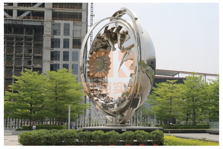 不銹鋼地標(biāo)雕塑