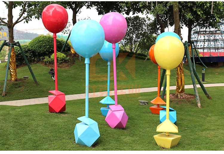 氣球雕塑不銹鋼擺件玻璃鋼工藝品
