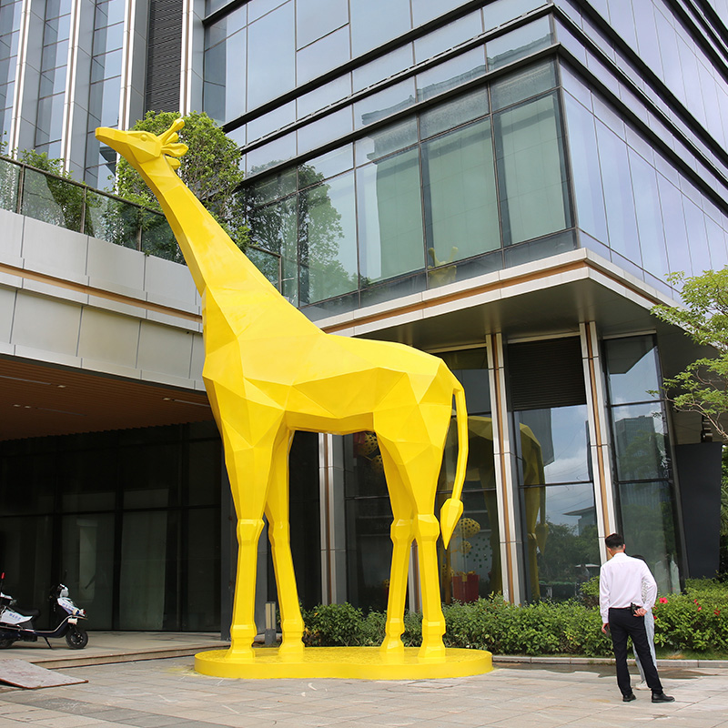 長頸鹿玻璃鋼雕塑 長頸鹿玻璃鋼雕塑