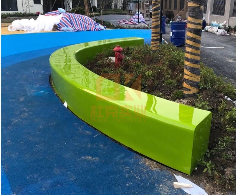 戶外玻璃鋼長條坐凳園林景觀座椅