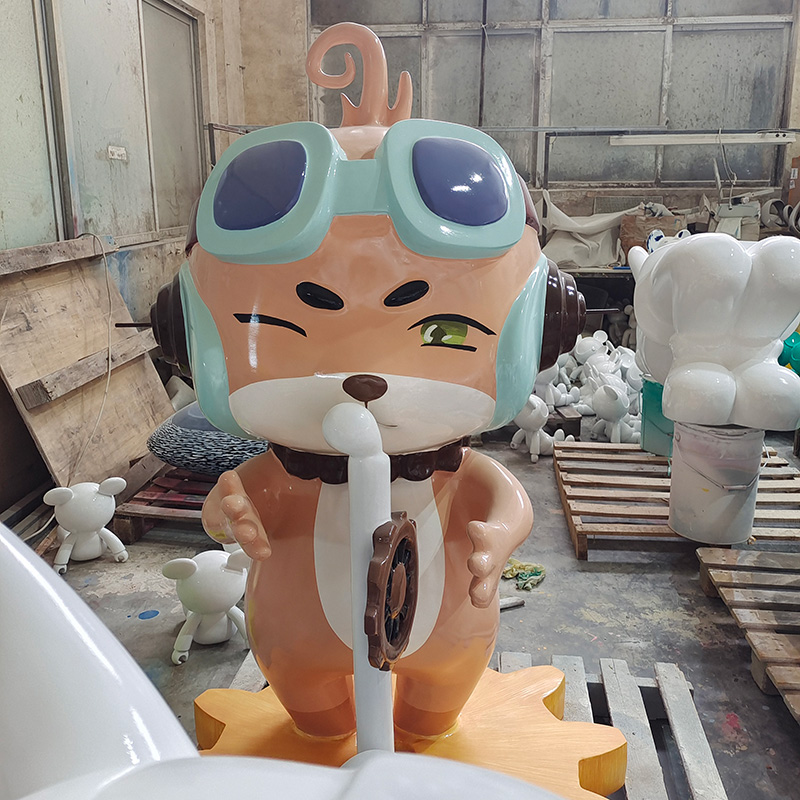 玻璃鋼卡通雕塑原創(chuàng)IP形象藝術(shù)造型擺件