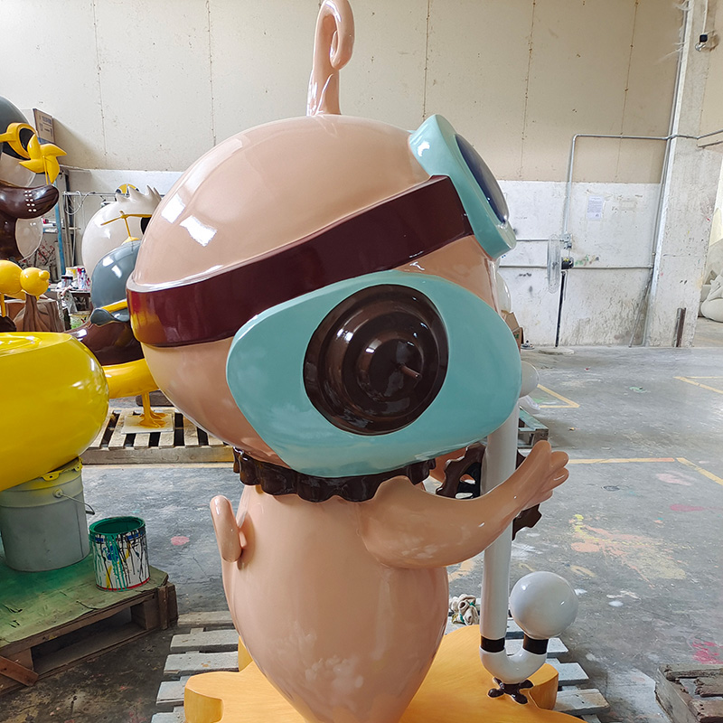 玻璃鋼卡通雕塑原創(chuàng)IP形象藝術(shù)造型擺件