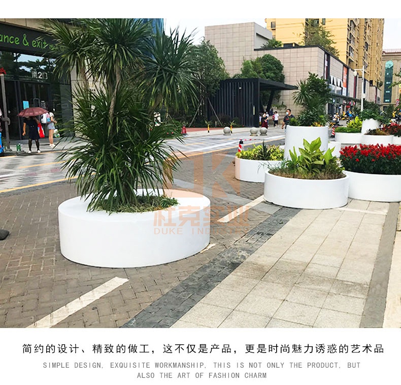 戶外玻璃鋼白色圓形樹池坐凳 戶外玻璃鋼白色圓形樹池坐凳