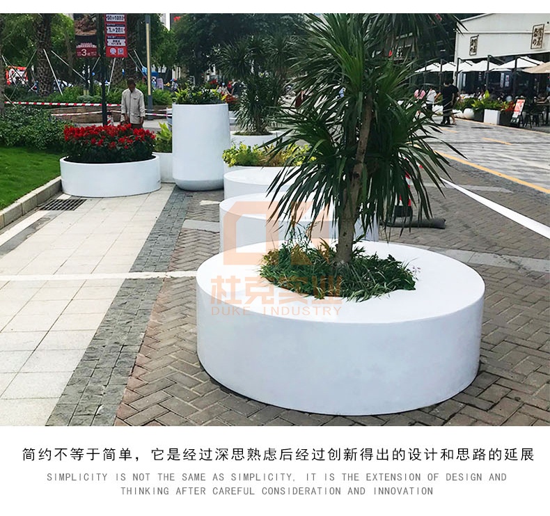 戶外玻璃鋼白色圓形樹池坐凳 戶外玻璃鋼白色圓形樹池坐凳