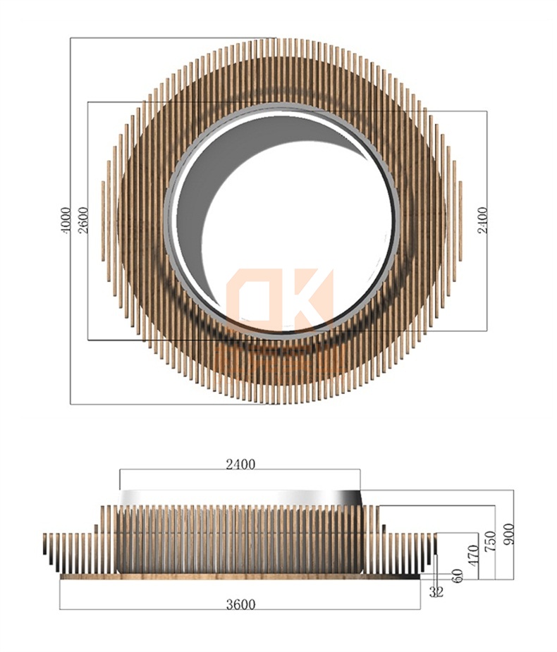 戶外菠蘿格木質(zhì)玻璃鋼樹池坐凳切片圓形花壇座椅