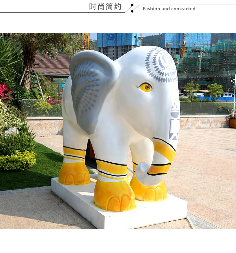 玻璃鋼大象雕塑
