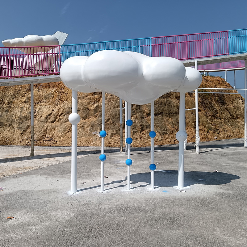 玻璃鋼云朵造型雕塑景觀異形造型擺件