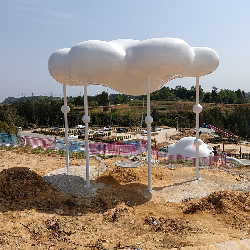 玻璃鋼云朵造型雕塑景觀異形造型擺件