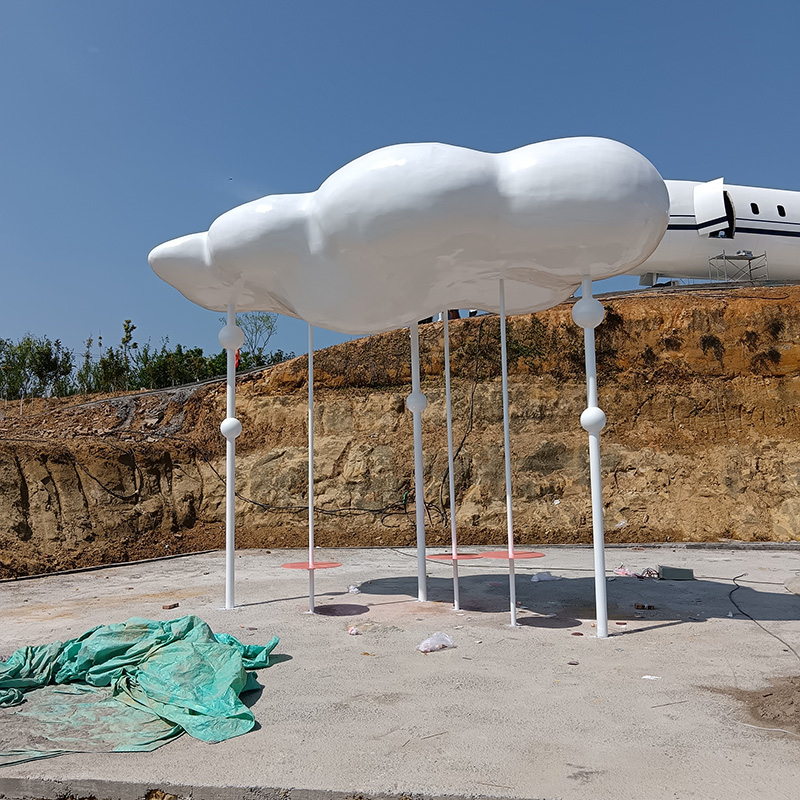 玻璃鋼云朵造型雕塑景觀異形造型擺件