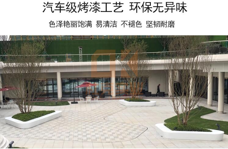 三角形玻璃鋼樹池坐凳異形戶外種植池花壇座椅