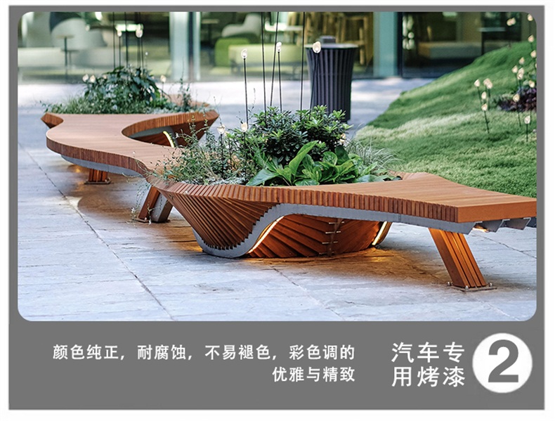 切片木藝景觀坐凳 切片木藝景觀坐凳