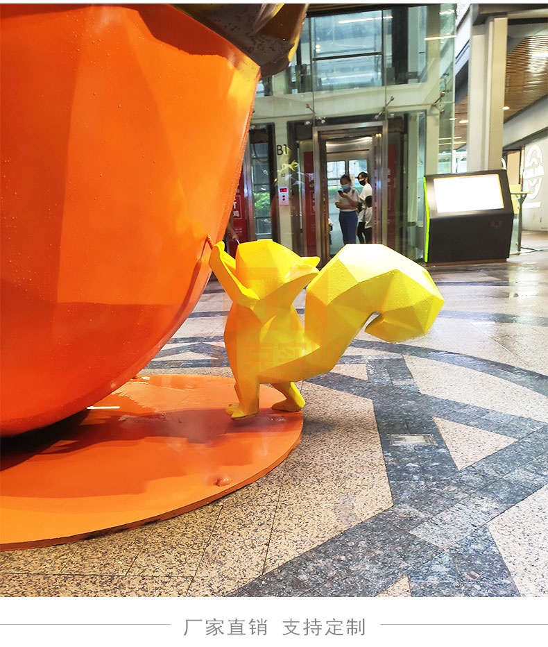 松鼠堅果玻璃鋼雕塑 松鼠堅果玻璃鋼雕塑