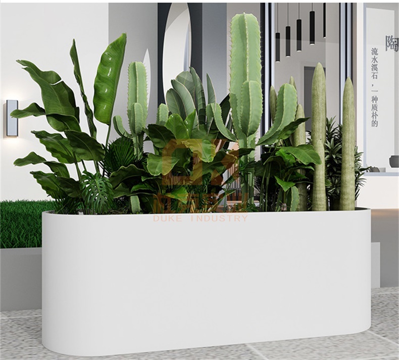 不銹鋼橢圓形花盆