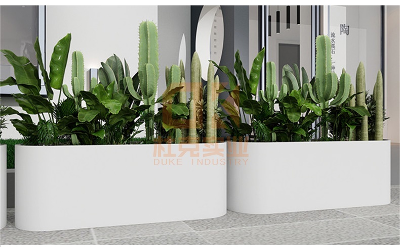 不銹鋼橢圓形花盆