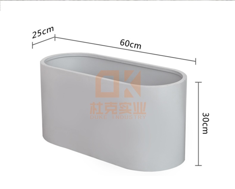 不銹鋼橢圓形花盆