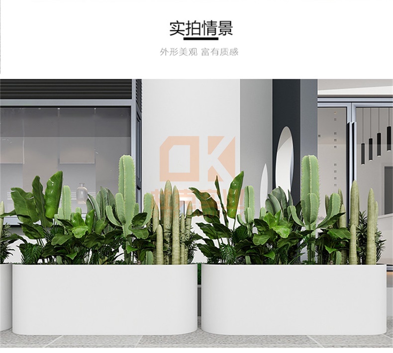 不銹鋼橢圓形花盆