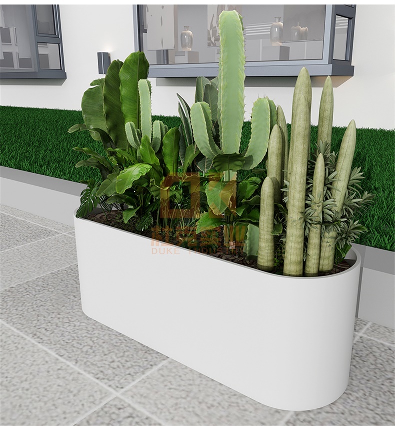 不銹鋼橢圓形花盆