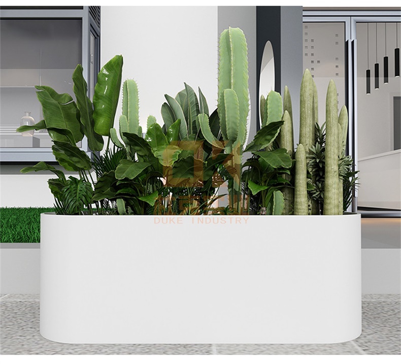 不銹鋼橢圓形花盆