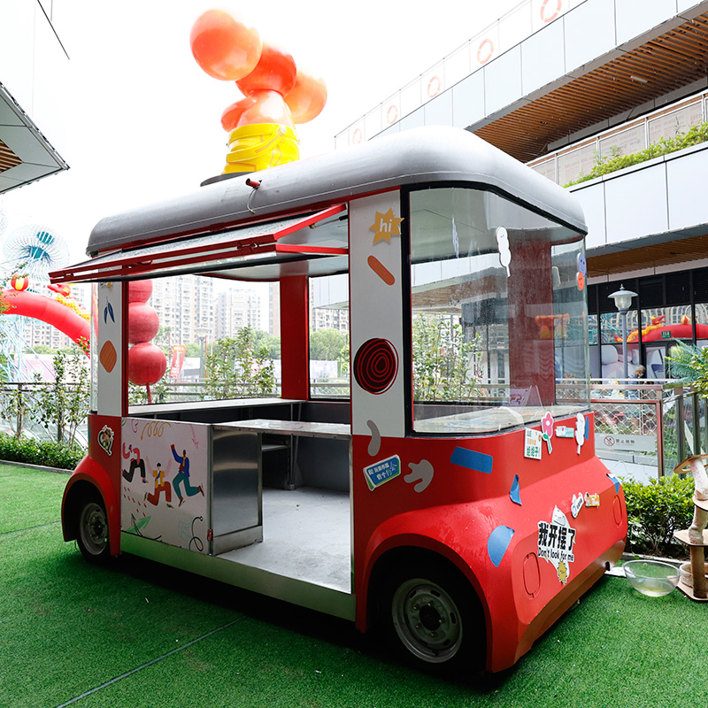 網(wǎng)紅街景餐車商業(yè)街廣場擺攤車