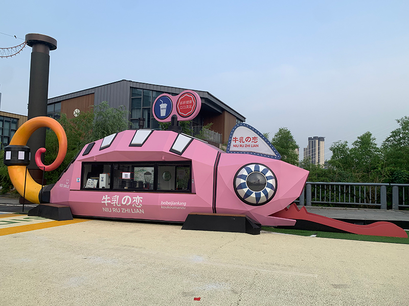 網(wǎng)紅街區(qū)擺攤餐車商業(yè)廣場(chǎng)擺攤車