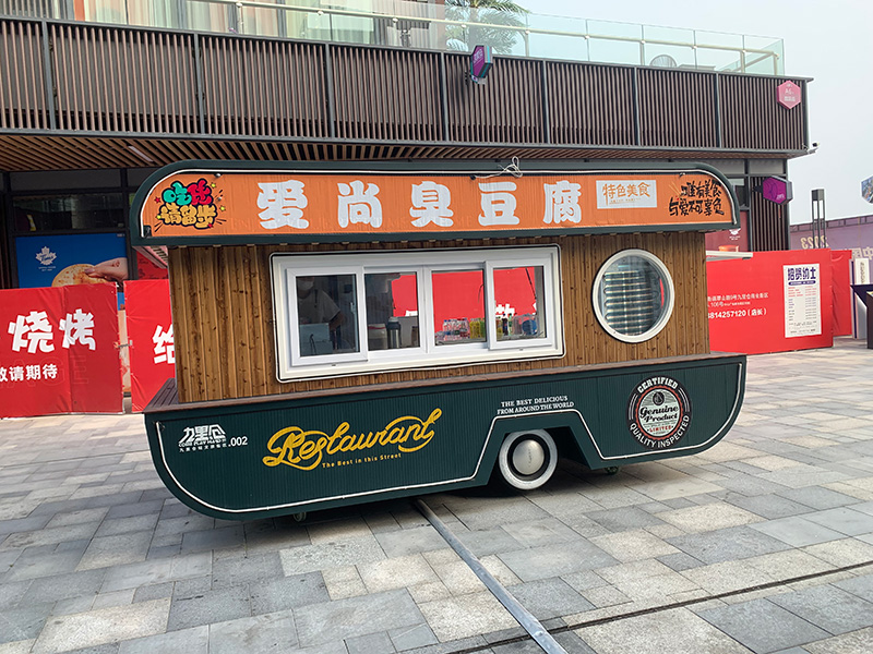 不銹鋼網(wǎng)紅街景餐車戶外公園景區(qū)小吃車