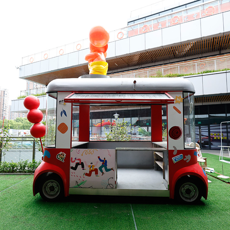 網(wǎng)紅街景餐車商業(yè)街廣場擺攤車