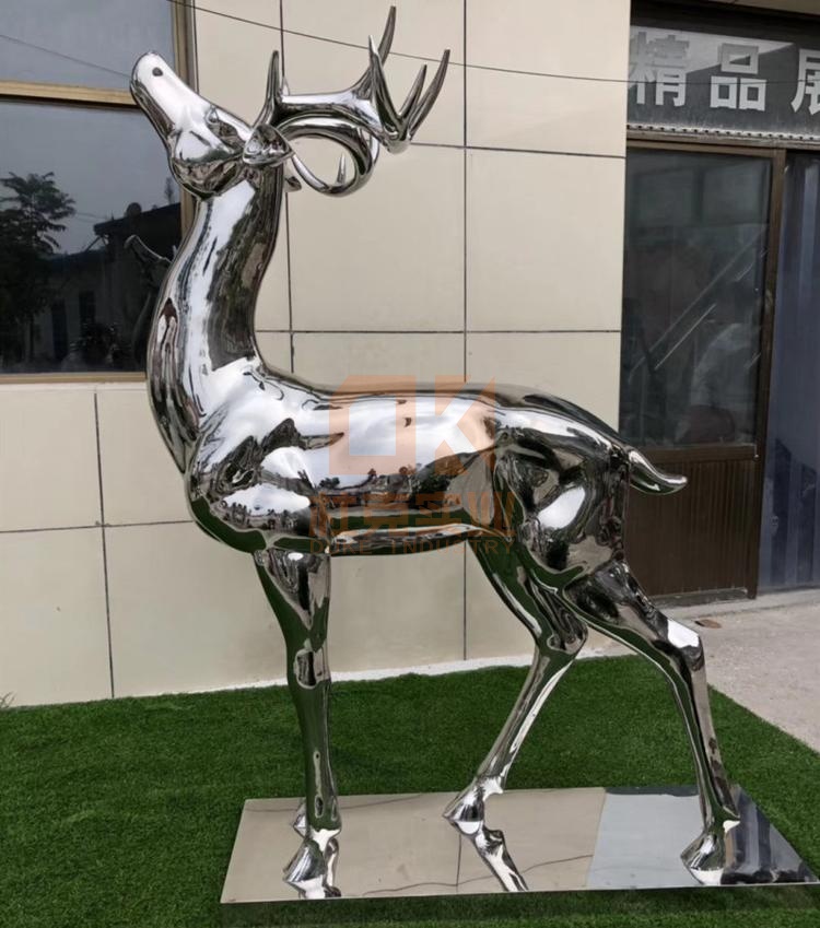 不銹鋼鹿雕塑