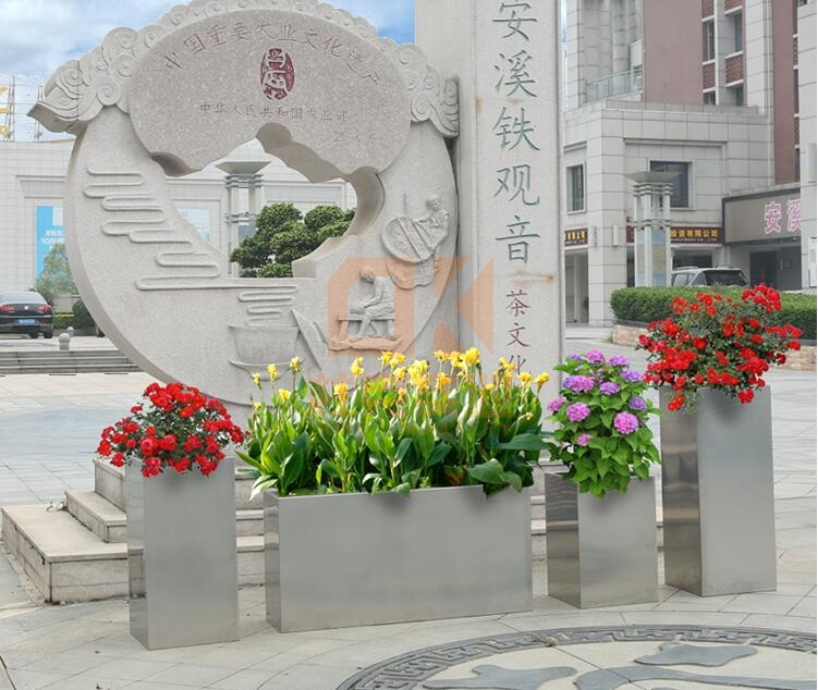 戶外不銹鋼花箱 戶外不銹鋼花箱
