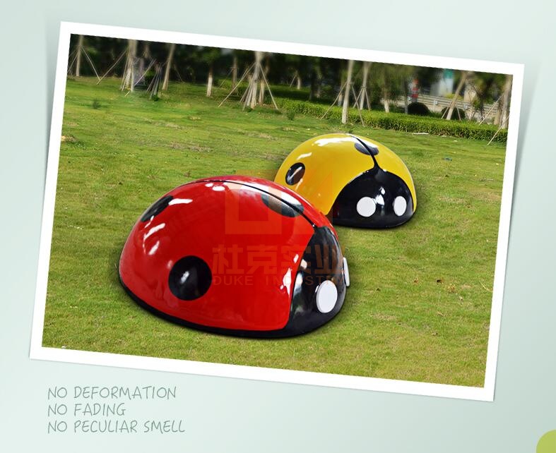 玻璃鋼七星瓢蟲(chóng)雕塑不銹鋼動(dòng)物昆蟲(chóng)擺件