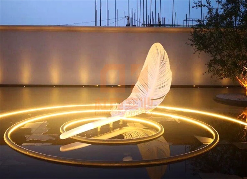 不銹鋼羽毛雕塑 不銹鋼羽毛雕塑
