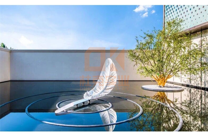 不銹鋼羽毛雕塑 不銹鋼羽毛雕塑