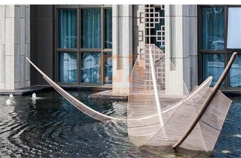 不銹鋼羽毛雕塑 不銹鋼羽毛雕塑