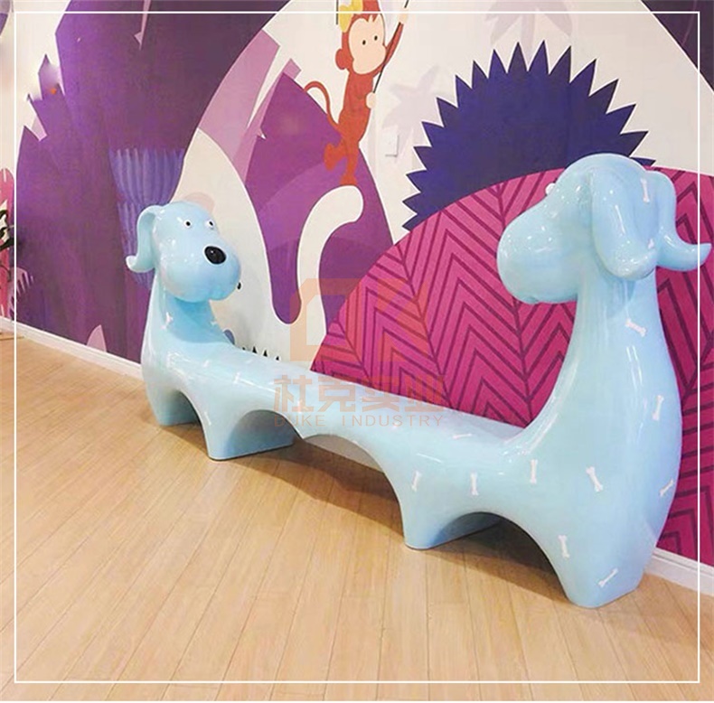 玻璃鋼卡通狗座椅