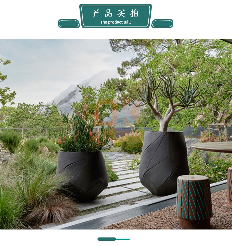 玻璃鋼戶外景觀創(chuàng)意花盆