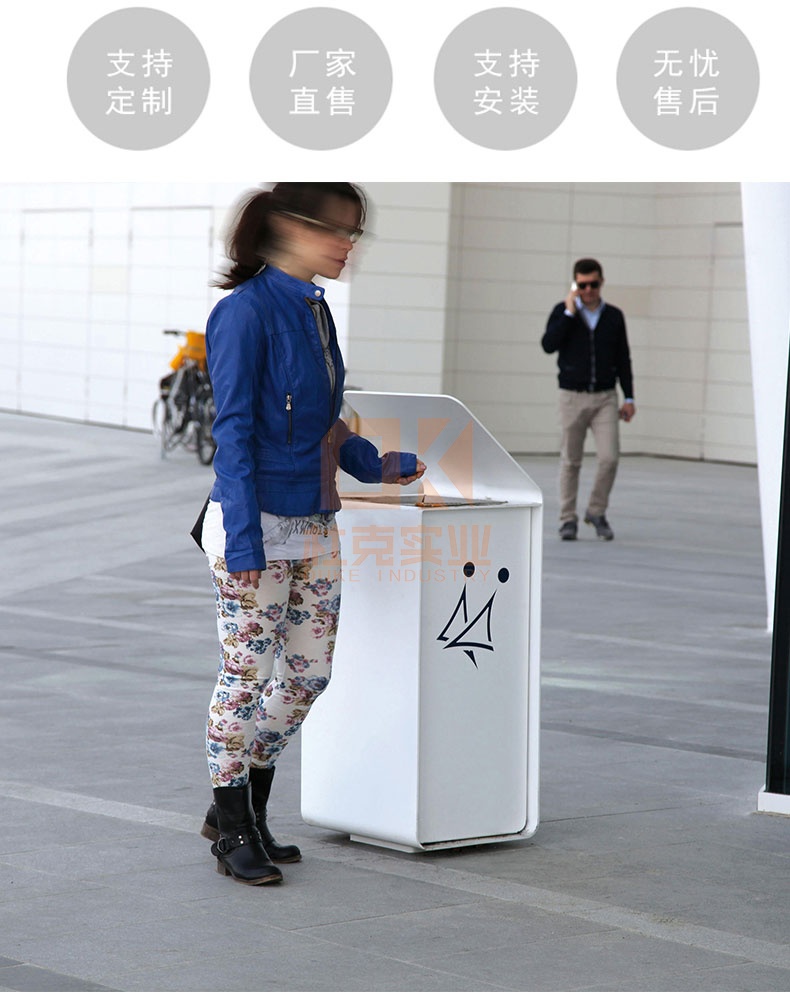 不銹鋼景觀垃圾桶