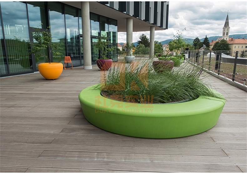 玻璃鋼坐凳定制圓形樹池花壇座椅