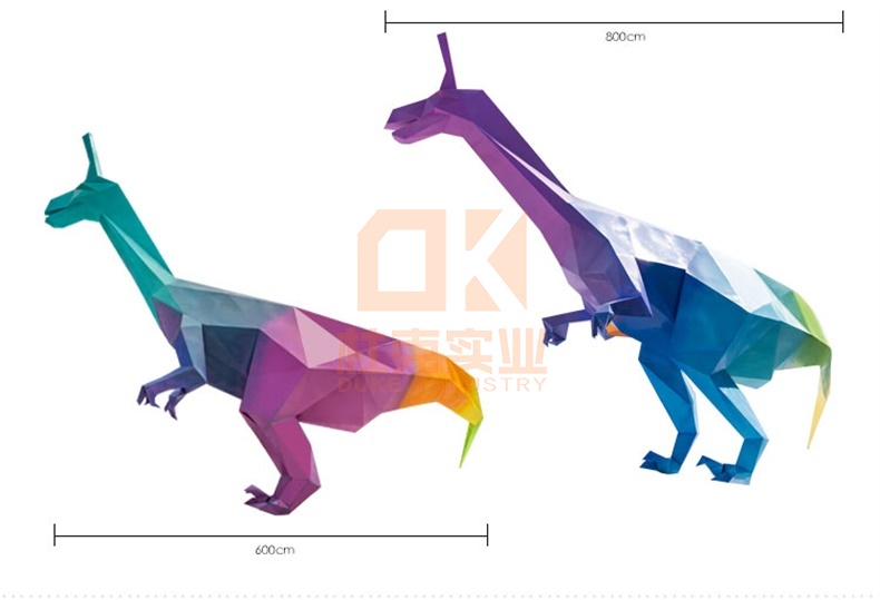 不銹鋼恐龍雕塑