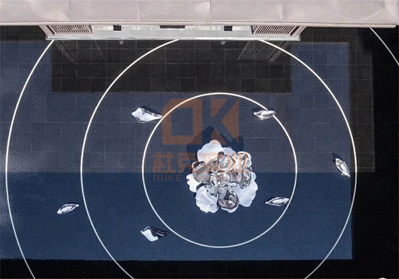 不銹鋼荷花雕塑 不銹鋼荷花雕塑