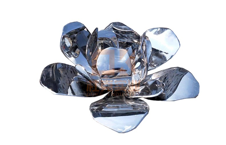 不銹鋼荷花雕塑 不銹鋼荷花雕塑