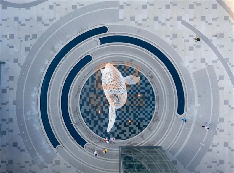 不銹鋼鏤空魚雕塑 不銹鋼鏤空魚雕塑