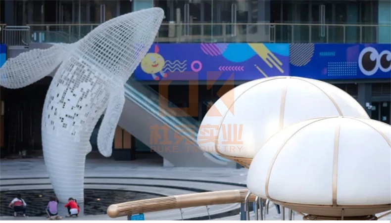 不銹鋼鏤空魚雕塑 不銹鋼鏤空魚雕塑