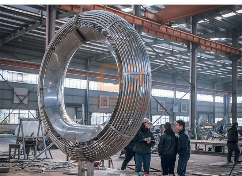 不銹鋼鏤空魚雕塑 不銹鋼鏤空魚雕塑