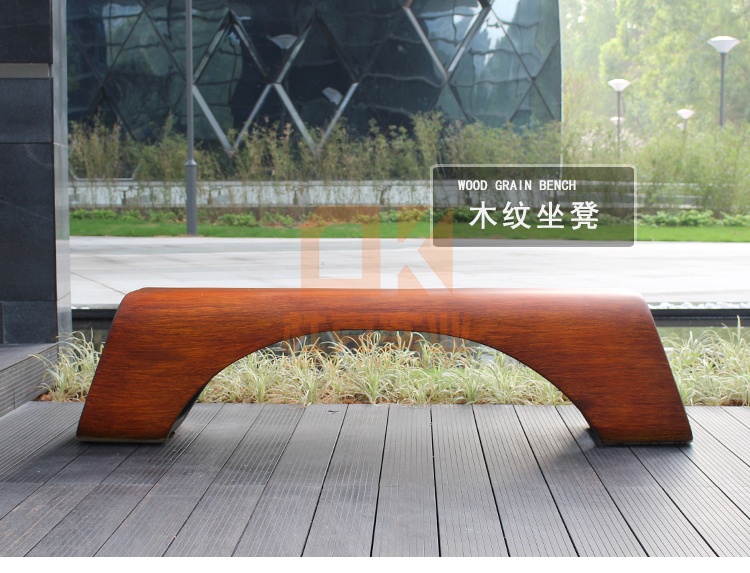 玻璃鋼木紋長條坐凳 玻璃鋼木紋長條坐凳