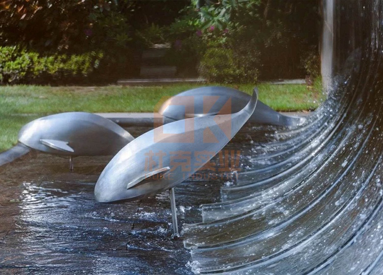 不銹鋼魚群擺件 不銹鋼魚群擺件
