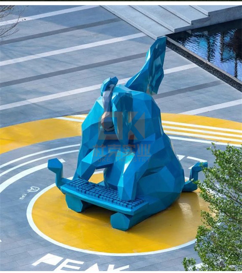 玻璃鋼小象藝術(shù)造型雕塑