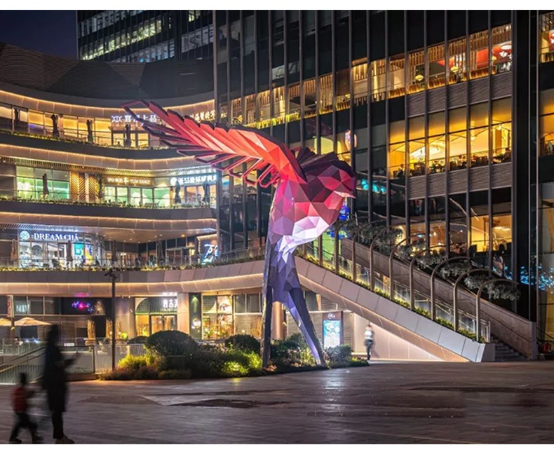 不銹鋼燕子動(dòng)物雕塑